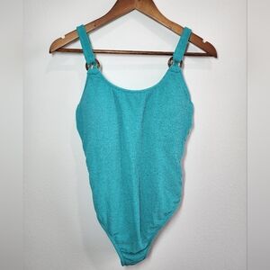 Shade & Shore Teal One Piece Swimsuit